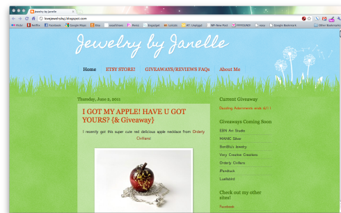 Apple necklace review and ring giveaway